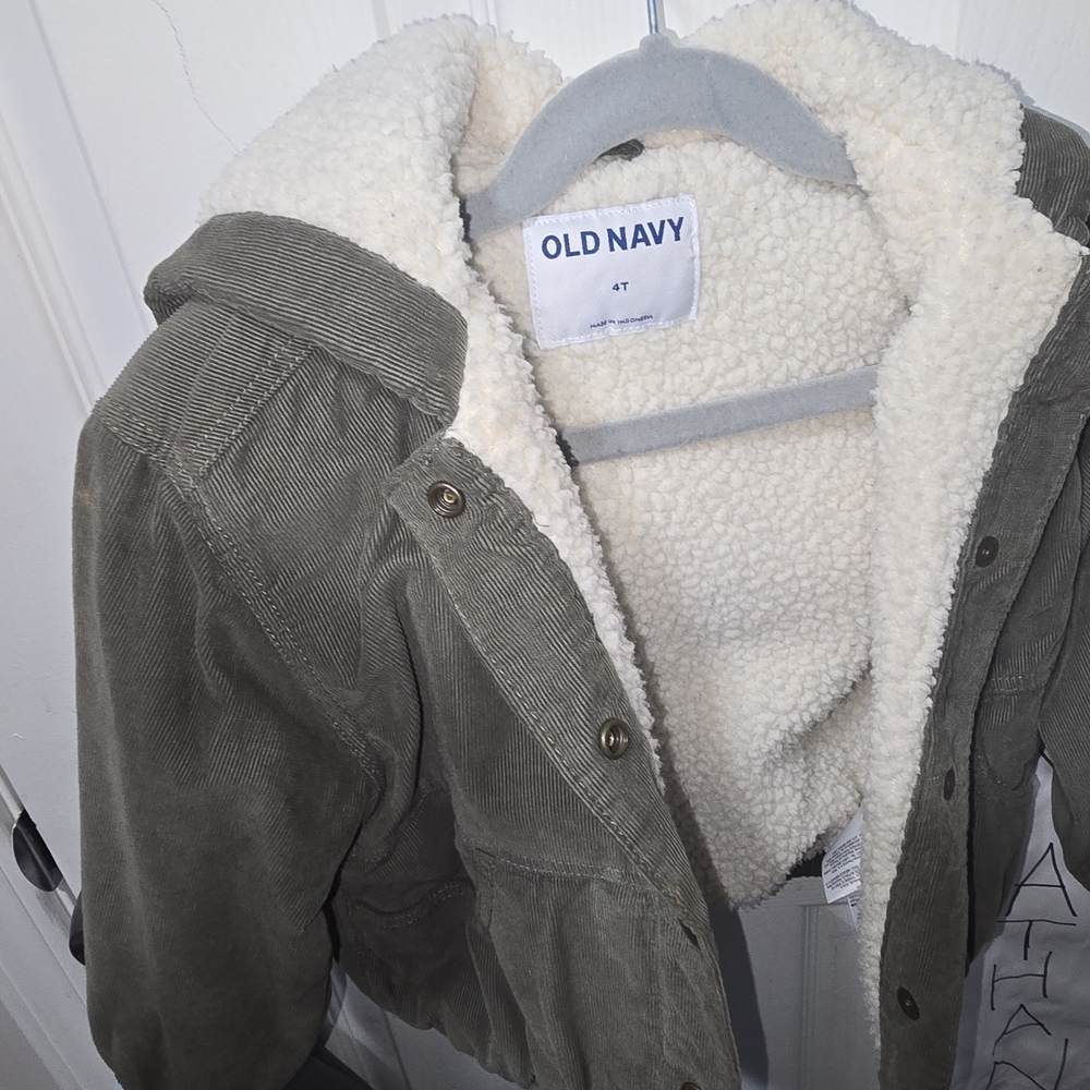 Unisex Corduroy Sherpa-Lined Old Navy Kids Jacket